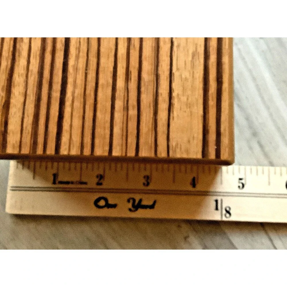 Vintage Japan Wood Jewelry Box Trinket Signed Exotic Wood